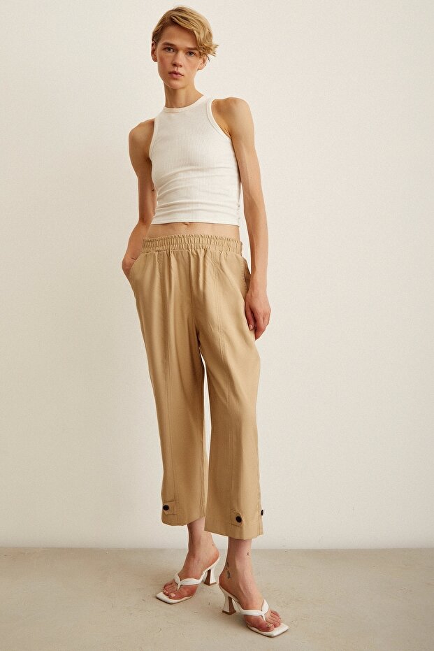 Elastične ležerne pantalone - 2