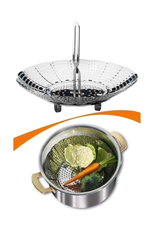 Foldable Steam Vegetable Cooking Boiling Apparatus - 2