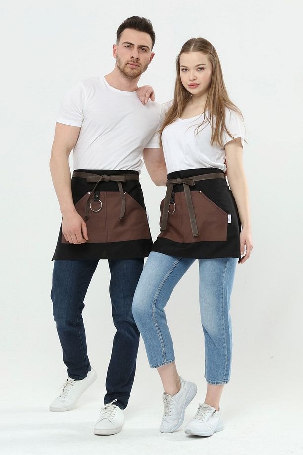 Cafe, Barista, Kuaför, Barmen, Çiçekçi, Mutfak Önlükleri, Leke Tutmaz, Bay, Bayan, Yarım Önlük - 3