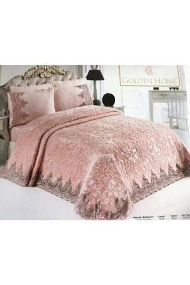 Alfima Lacy Blanket Set Powder