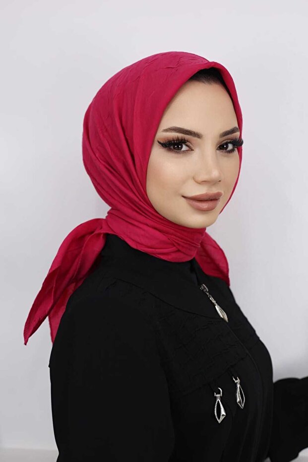 Tesettür Kadın Bambu Kraş Eşarp - 1