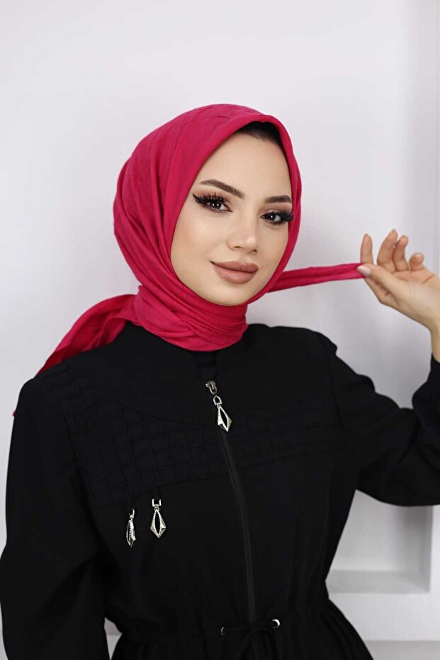 Tesettür Kadın Bambu Kraş Eşarp - 3