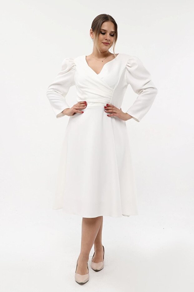 Rochie de seară pliată Robe elastică - 6