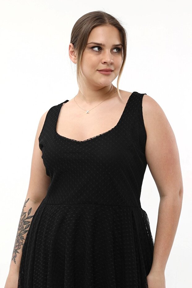 Rochie de seara eleganta din tul elastic - 4