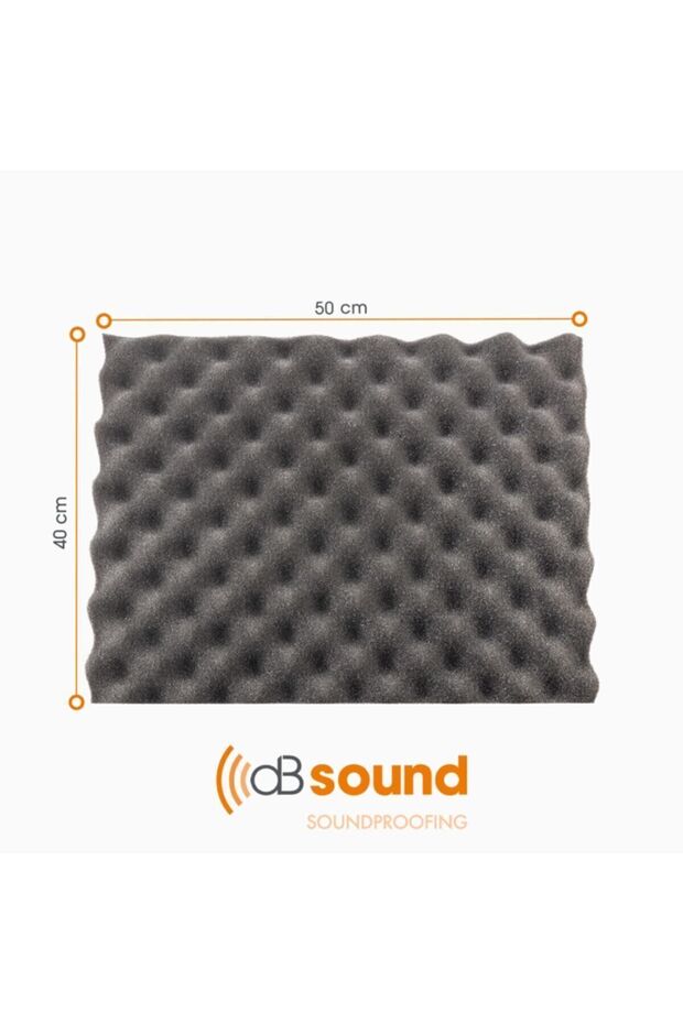 Dbsound Kendinden Yapışkanlı 40 Mm 50x40 Cm 15dns Yumurta Profil Akustik Sünger Db Sound - 2