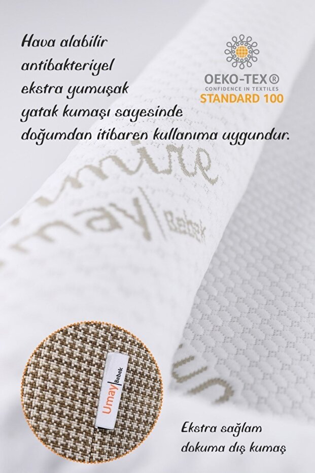 Umay Çantalı Taşınabilir Reflü Yatağı, Babynest, Anne Çantası - Dokuma Kahve - 5