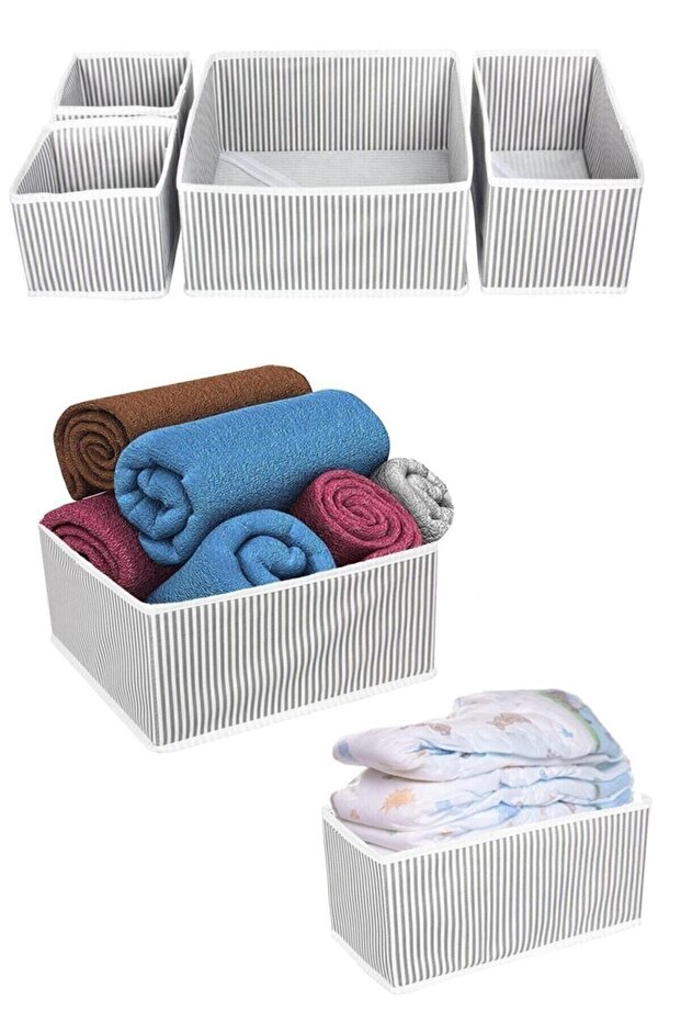 Closet and Drawer Organizer Multi-Purpose Set of 4 - 1
