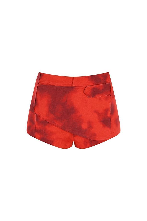 BLAZIN MINI SHORTS IN RED Kırmızı Desenli Mini Şort - 4