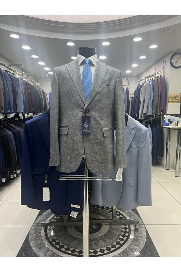 سترة كتان كبيرة الحجم - 5