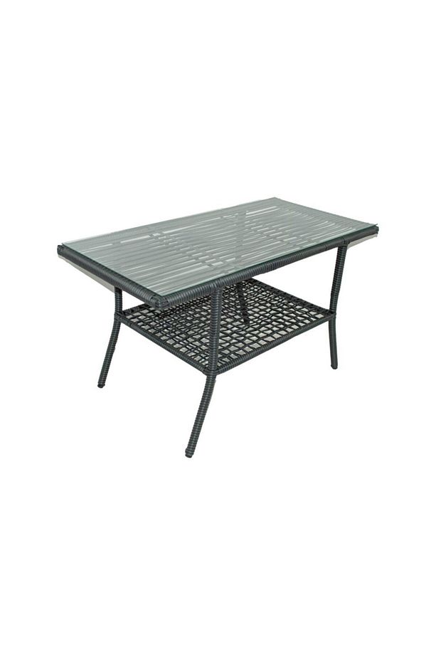 New York Xl Rattan Bahçe Balkon Oturma Takımı Taş Gri - 5