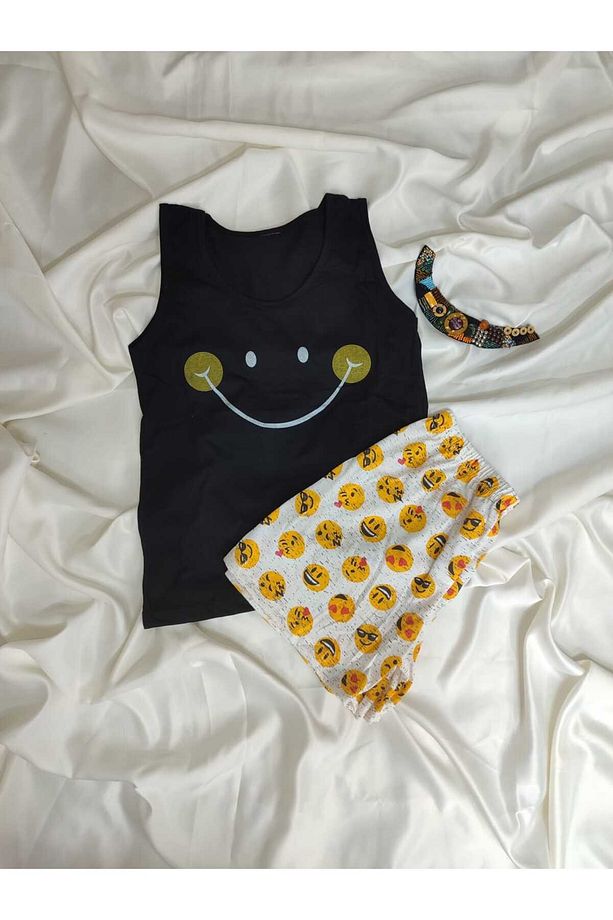 smile pijama şort takım - 3