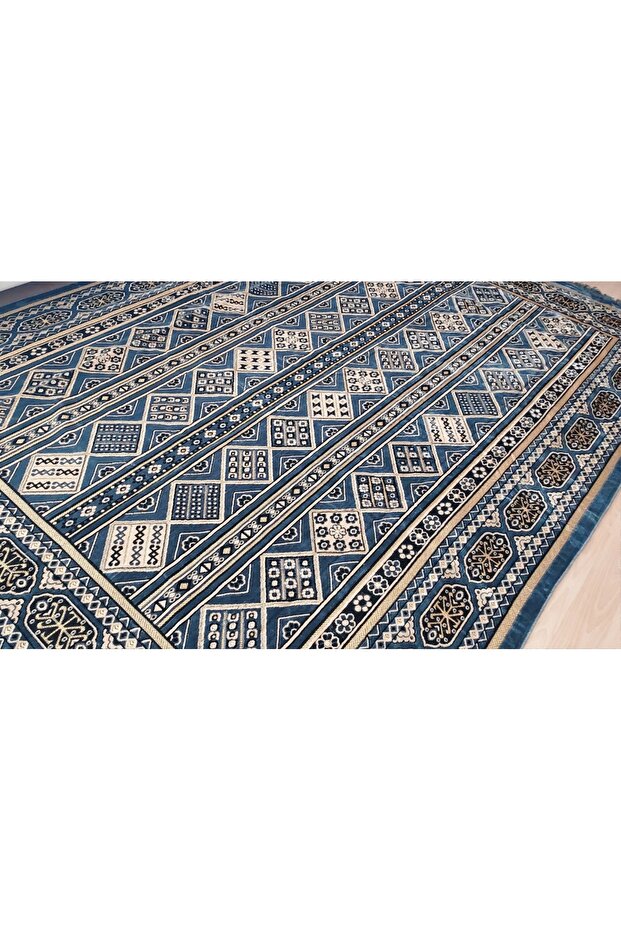 Kalın Gri Kadife Halı Örtüsü - 7