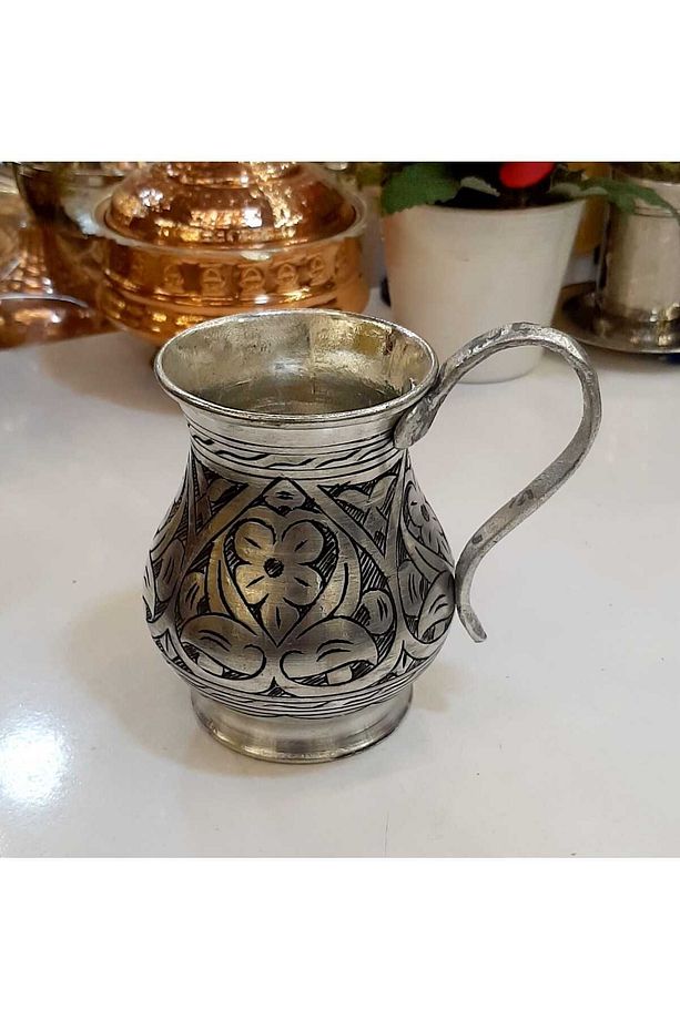 bakır lüks oyma ayran bardağı - 2