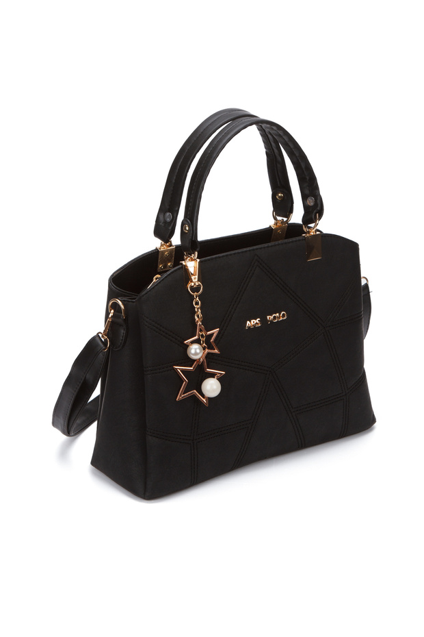 Women's Butterfly Black Hand and Shoulder Bag Handbag