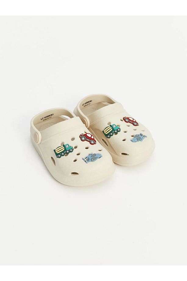 LCW STEPS Bej Baskılı Erkek Bebek Plaj Sandaleti - 1