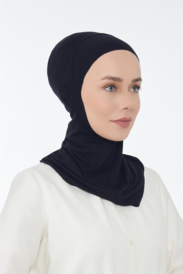 Hijabchi Boyunluklu Bone-siyah - 2