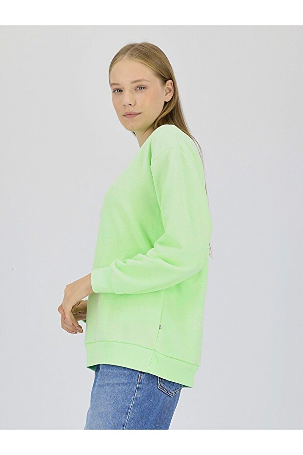 Basıc Mor Sweatshırt - 4