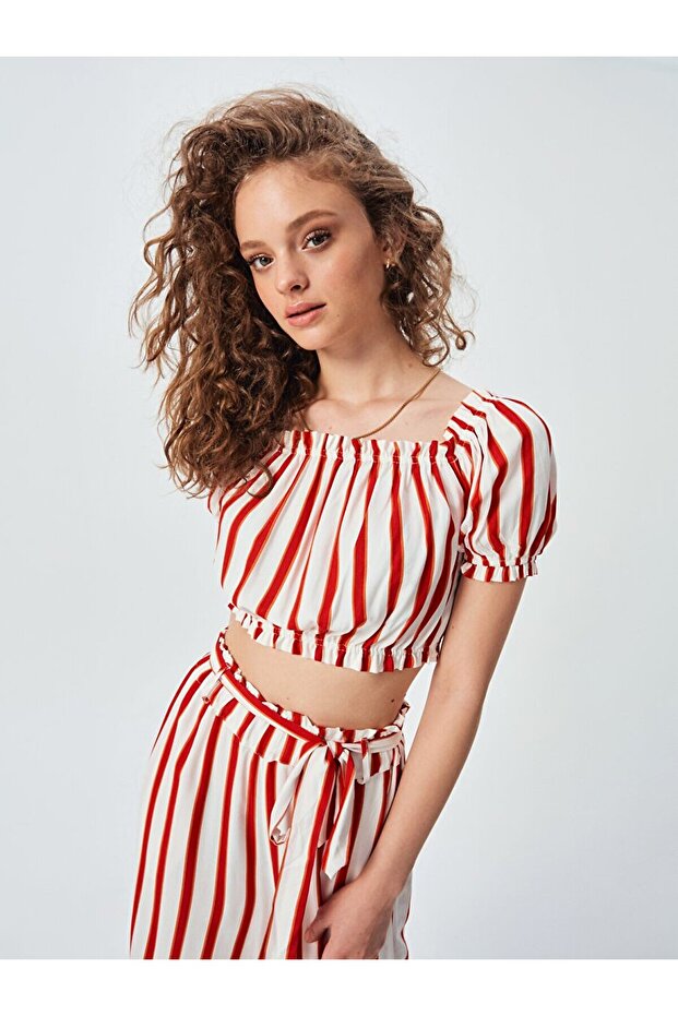 Mixed Striped Blouse - 2