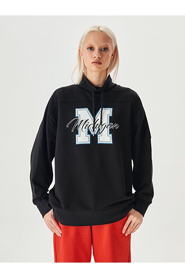 Siyah Sweatshırt - 2