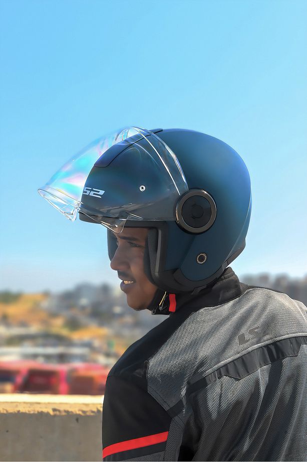 CLASSY MAT NAVY MAVİ KASK - 8