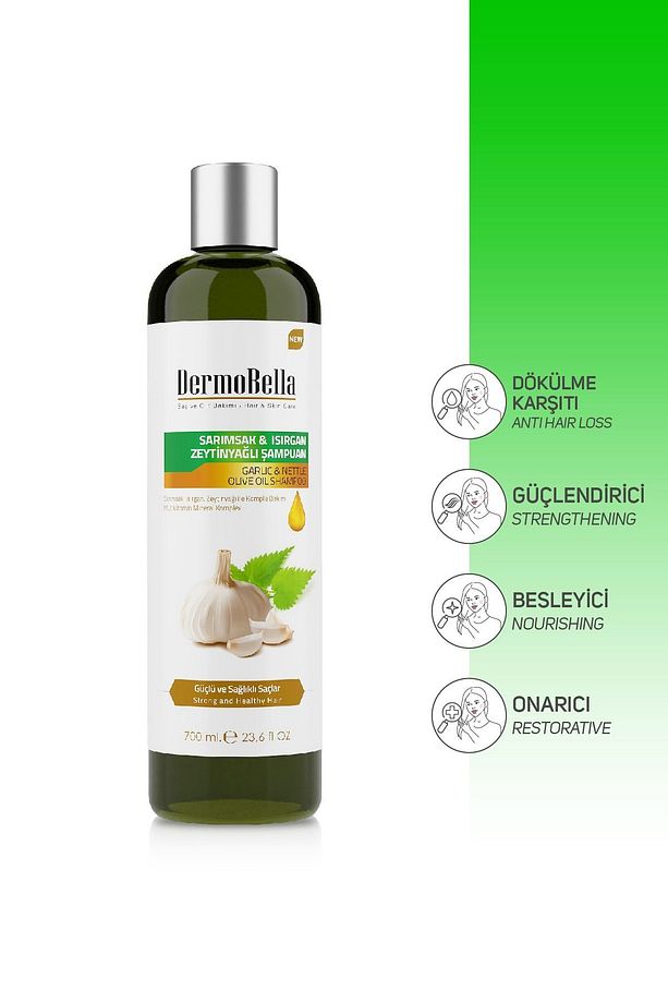 Sarımsak & Isırgan & Zeytinyağlı Şampuan 700 ml - 2