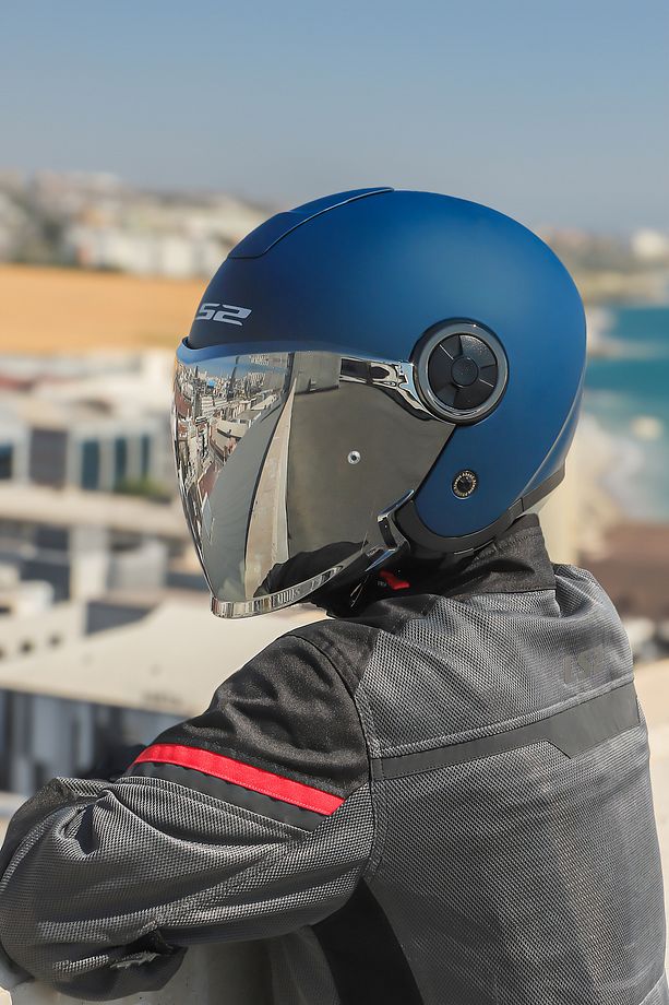 CLASSY MAT NAVY MAVİ KASK - 1