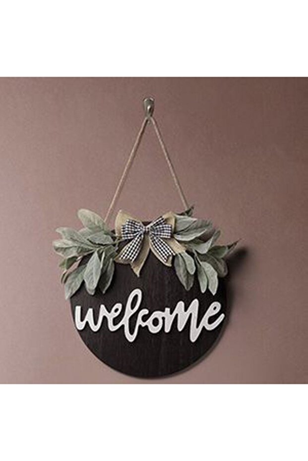 Welcome Kapı Süsü Çelenk Ev Hediyesi - 1