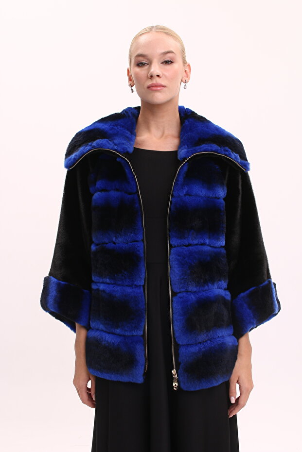 Saks Mavi Şinşila Rex Mont - 3