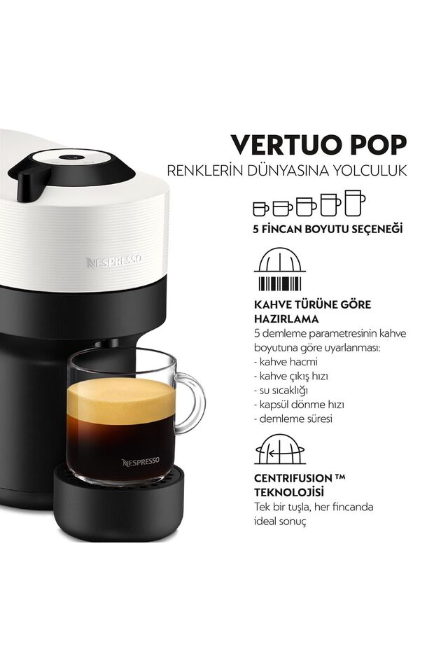 White Vertuo Pop Coffee Machine - 2