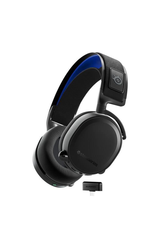 Arctis 7P+ PS5 Wireless Gaming Kulaklık - Kayıpsız 2,4GHz - PS 3D Audio Destekler - Siyah - 1