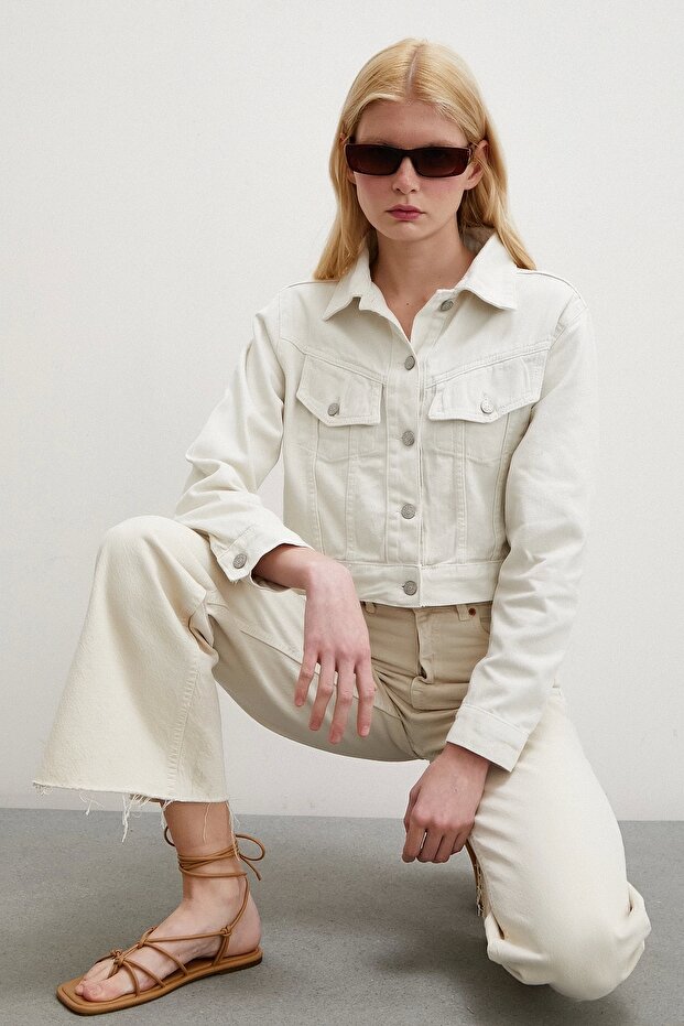 Gabardin Ceket Taş - 1