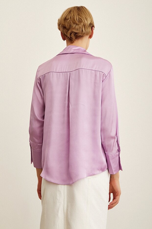 Basic Saten Gömlek - 2