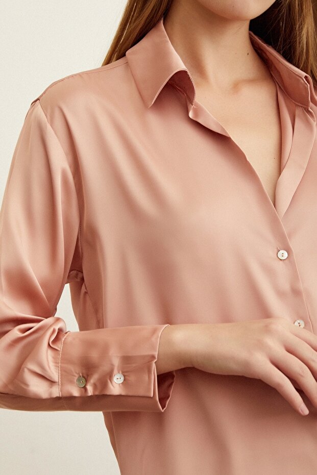 Basic Saten Gömlek - 3