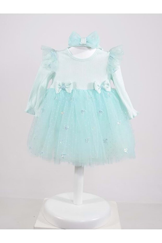 Selanik butterfly dress 152.0558 mint green