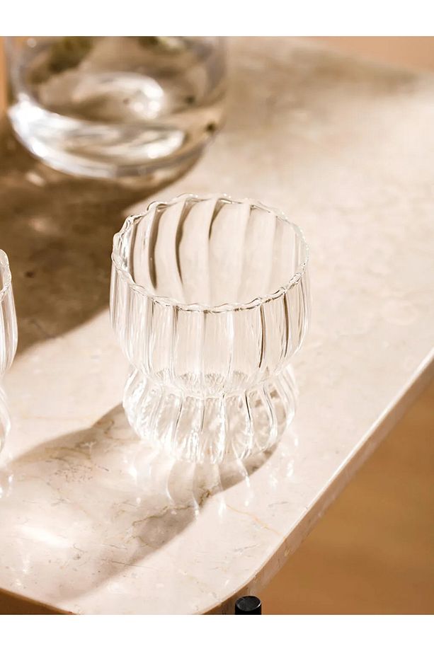 LCW HOME Şeffaf Desenli Bardak 2'li 280 Ml - 3