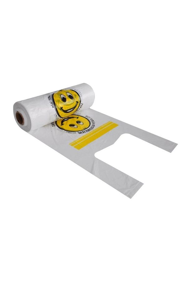 Ortaboy Gülenyüz Baskılı Rulo Poşet Market Manav Poşeti 1 Adet 25x45 Cm 100 Adet - 1