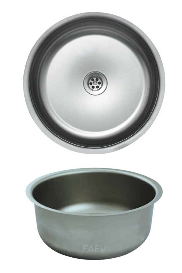 Krom Düz Evye Paslanmaz Çelik - 4