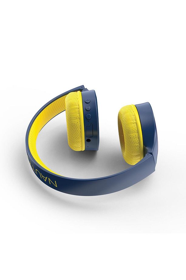 H120 Stereo Kablosuz Bluetooth Mikrofonlu Kulaküstü Kulaklık Navy Sarı - 3