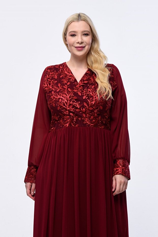 Rochie de seara lunga din sifon - 5