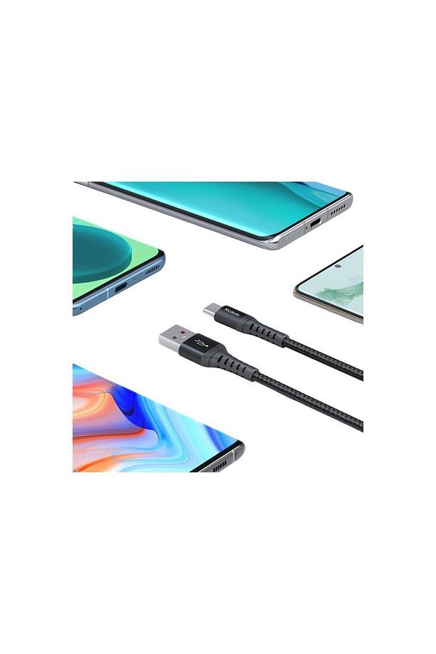 Ca-2271 Type-c Qc 4.0 Hızlı Data Şarj Kablosu 1m Siyah - 5