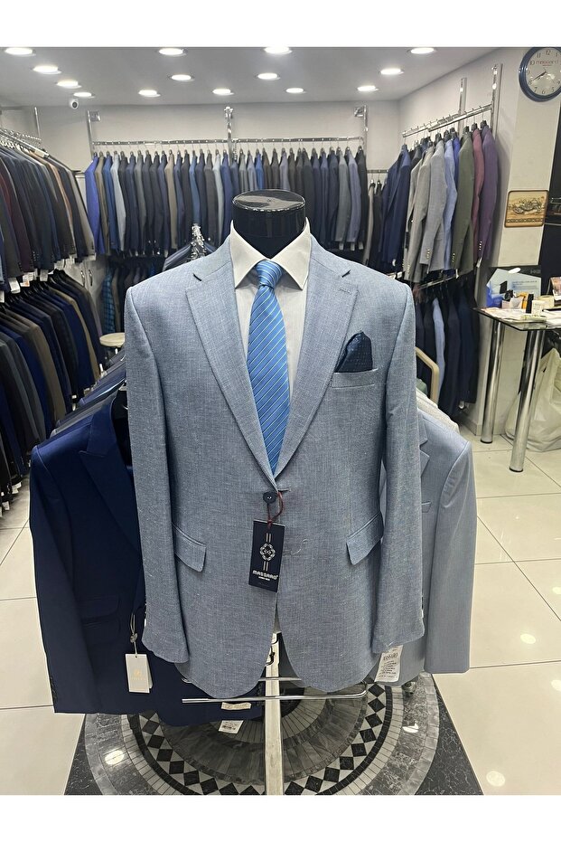 سترة كتان كبيرة الحجم - 1