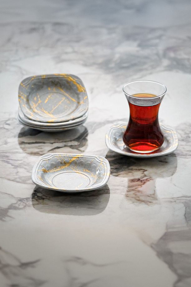 Zarif Çay Tabağı (6'LI) – 10,5 Cm Şık Ve Kullanışlı - 1