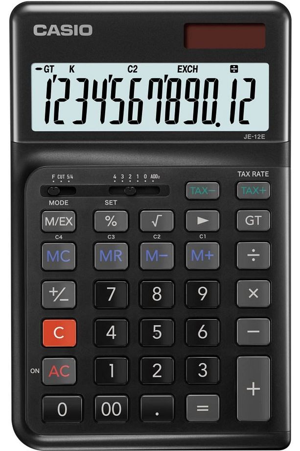 JE-12E-BK-W-DP Hesap Makinesi Desktop - 1