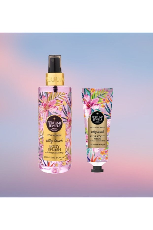 Perfume Jewels Silky Touch 250 ml Body Spray + Silky Touch Hand and Body Cream 50 ml