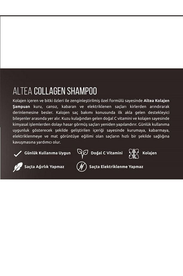 Collagen ( Kolajen ) Şampuan 500ml Yıpranmş Kuru Boyalı Ve Işlem Görmüş Saçlar Için Onarcı Şampuan - 2