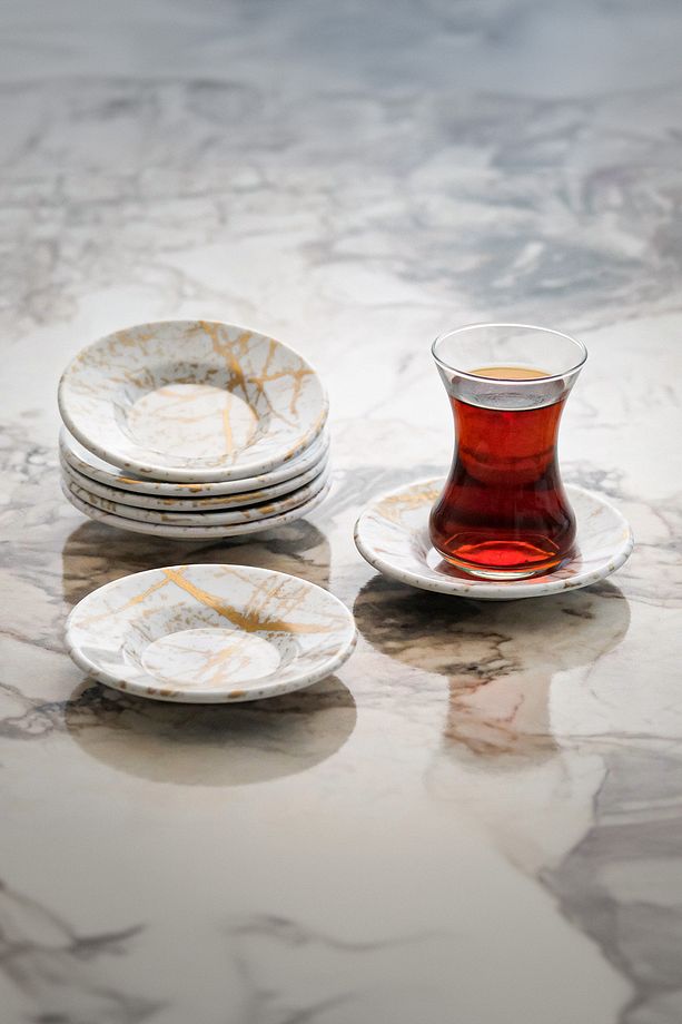 Çay Tabağı (6'LI) – 11 Cm Şık Ve Kullanışlı - 1