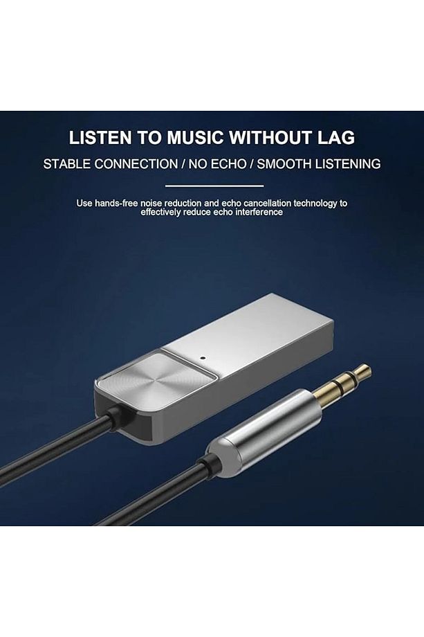 Universal Telefonlara Bluetooth 5.0 Receiver Usb Aux Wireless Araç Kiti Telefon Müzik Dinleme - 2