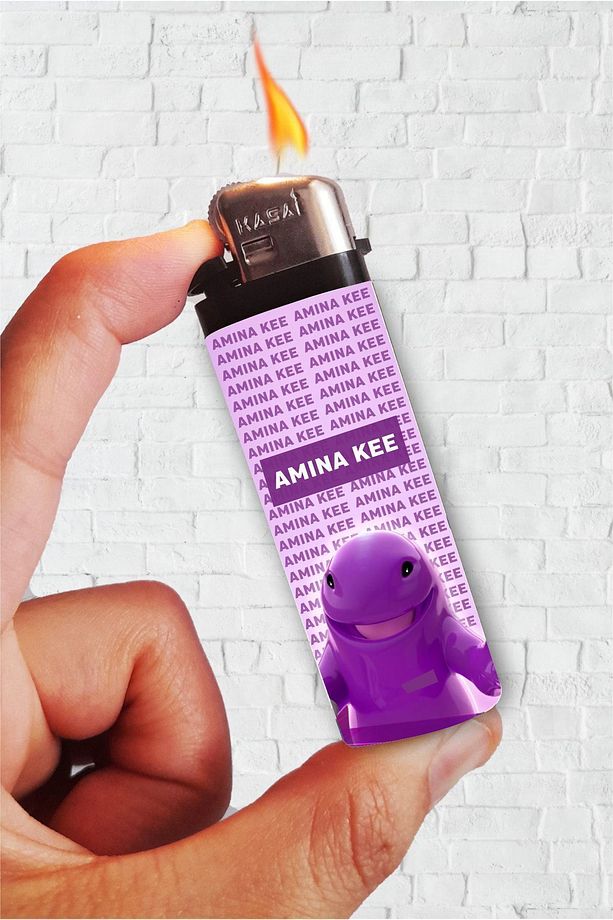 Çakmak "Amina Kee" Baskılı Gazlı Çakmak - 1