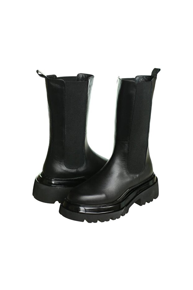 Siyah Kadın Postal Bot - 3