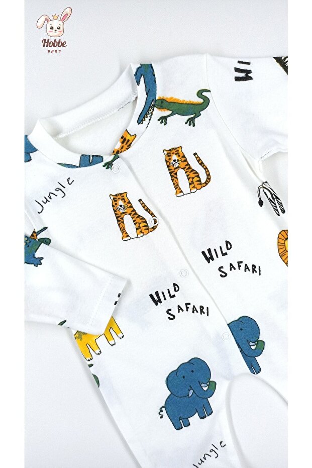 Hobbe Baby Safari Jumpsuit 3-6-9 Months